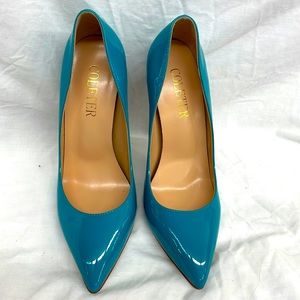 Coleter Stiletto patten leather heels ladies sz 6.5